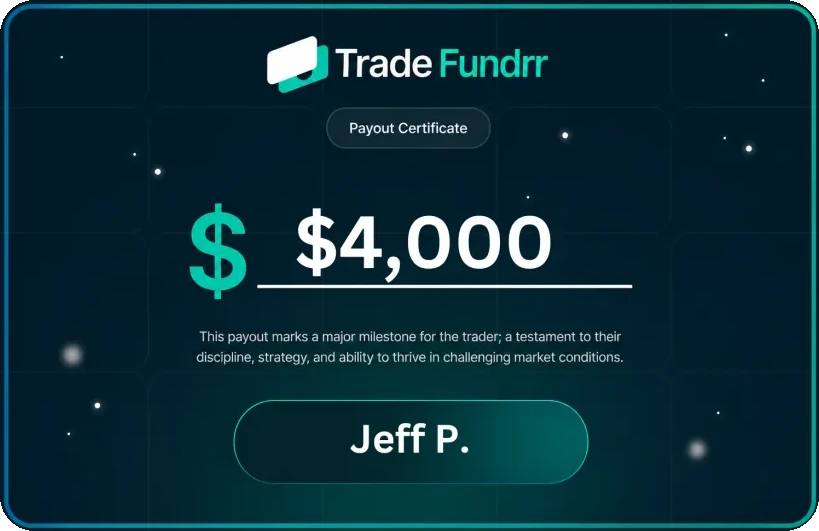 Original TradeFundrr payout certificate 2